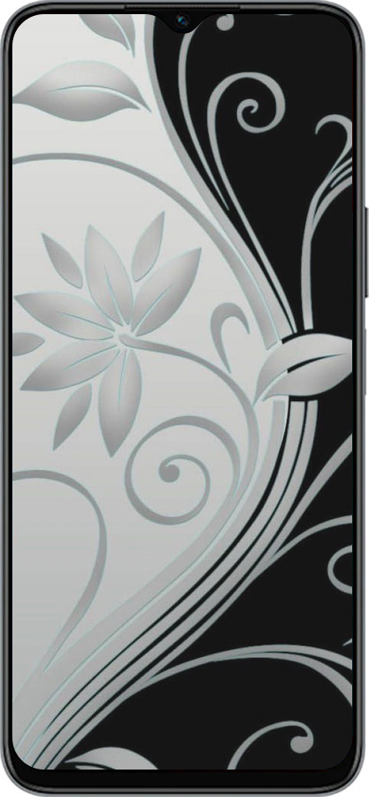 Силиконовый чехол Цветы на чёрно-белом фоне для Huawei honor X6 - 840u-3341 изображение 