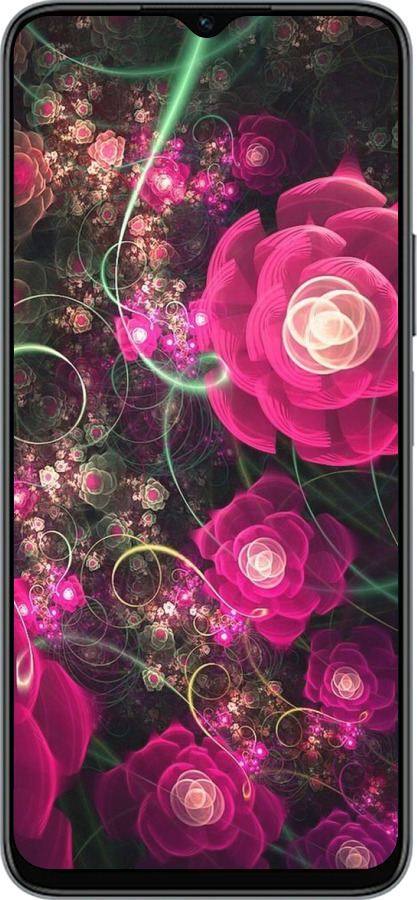 Силиконовый чехол Абстрактные цветы 3 для Huawei honor X6 - 850u-3341 изображение 