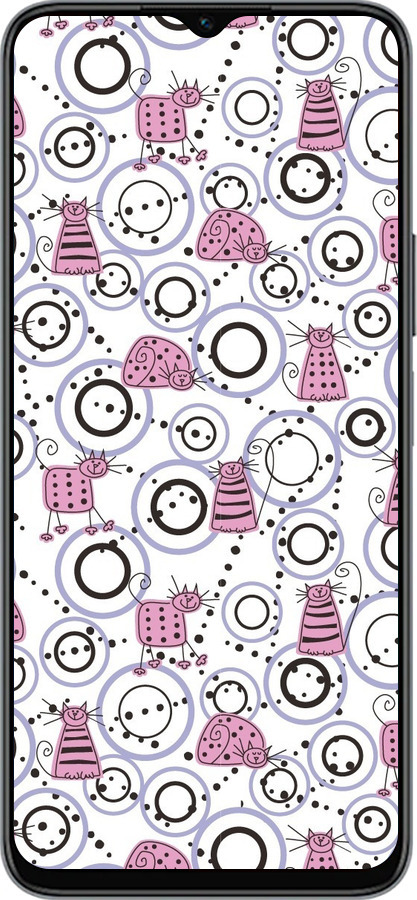 Силиконовый чехол Смешные коты для Huawei Honor X8 5G - 907u-4149 изображение 