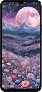 Силиконовый чехол Ночь луна арт для Huawei honor X6A - 6319u-3340 изображение 