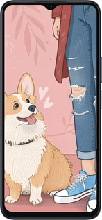 Силиконовый чехол Корги 3 для Huawei honor X6A - 6707u-3340 изображение 