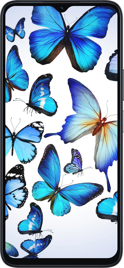 Силиконовый чехол Бабочки для Huawei honor X6A - 6023u-3340 изображение 