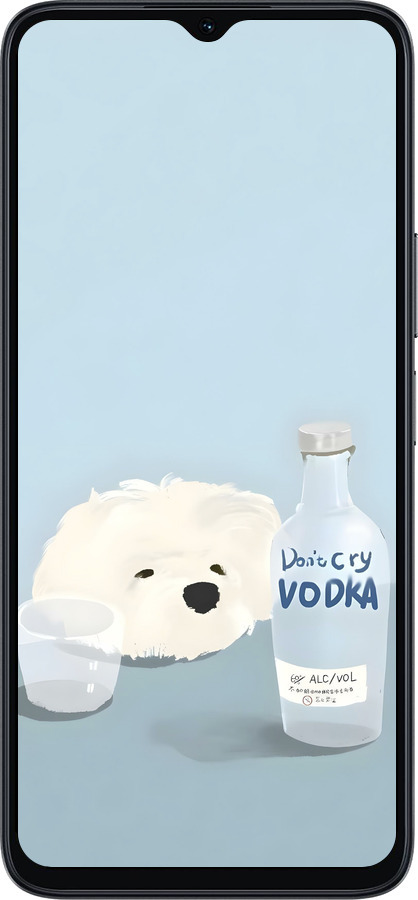 Силиконовый чехол Пес водка для Huawei honor X6A - 6368u-3340 изображение 