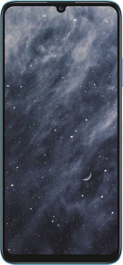 Силіконовий чехол Сині хмари, Синій місяць для Huawei Honor X7A - 6398u-2981 изображение 