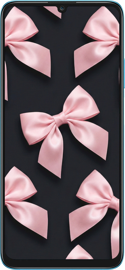 Силиконовый чехол Coquette Ribbons Dark Coquette для Huawei Honor X7A - 6767u-2981 изображение 