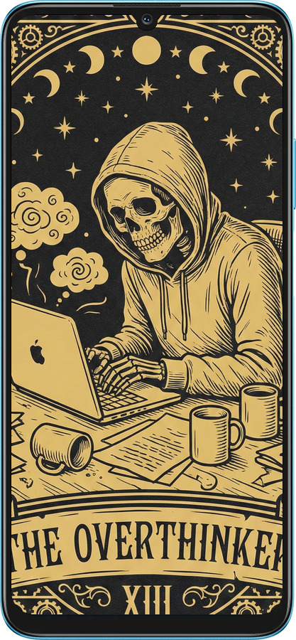 Силіконовий чехол The Overthinker для Huawei Honor X7A - 6774u-2981 изображение 