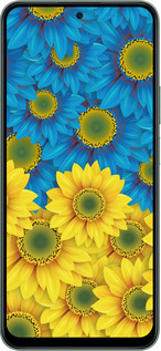Силіконовий чехол Жовто-блакитні квіти  для Huawei Honor X7c - 1048u-3874 изображение 