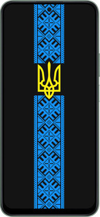 Силиконовый чехол Тризуб в вышиванке для Huawei Honor X7c - 1158u-3874 изображение 