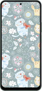 Силиконовый чехол Котята v3 для Huawei Honor Play 60 Plus - 1223u-4109 изображение 