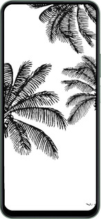 Силиконовый чехол Пальмы1 для Huawei Honor Play 60 Plus - 4634u-4109 изображение 
