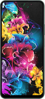 Силиконовый чехол Абстрактные цветы для Huawei Honor X7c - 511u-3874 изображение 