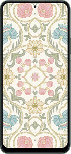 Силиконовый чехол Цветочный орнамент v2 для Huawei Honor Play 60 Plus - 5513u-4109 изображение 
