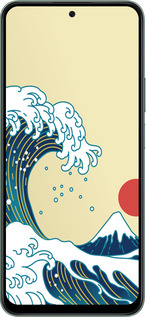 Силиконовый чехол Японские волны для Huawei Honor X7c - 5533u-3874 изображение 