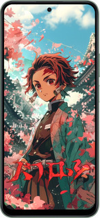 Силиконовый чехол Tanjiro Kamado для Huawei Honor X7c - 6132u-3874 изображение 