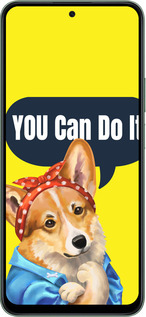 Силіконовий чехол чехол с корги You Can Do It для Huawei Honor X7c - 6184u-3874 изображение 