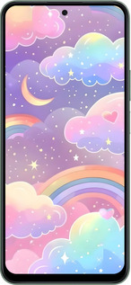 Силіконовий чехол Хмари та веселка для Huawei Honor X7c - 6312u-3874 изображение 