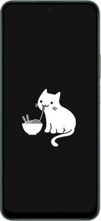 Силіконовий чехол Милий кіт на чорному фоні для Huawei Honor X7c - 6528u-3874 изображение 