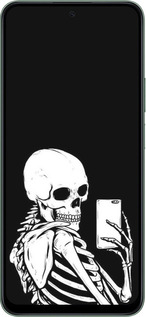 Силиконовый чехол Скелет делает Selfie для Huawei Honor X7c - 6535u-3874 изображение 