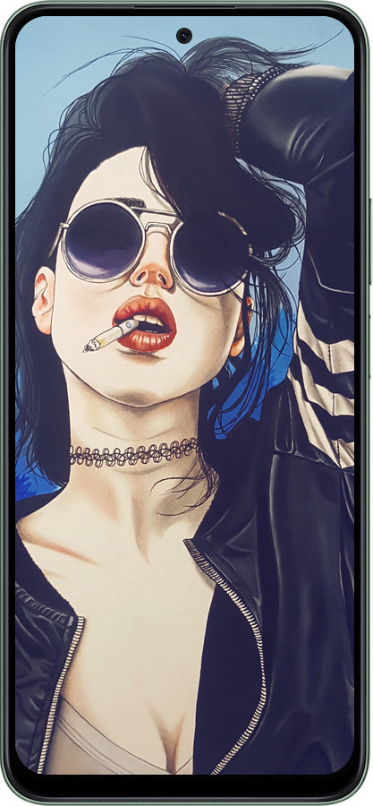 Силиконовый чехол Девушка на стиле для Huawei Honor Play 60 Plus - 4151u-4109 изображение 