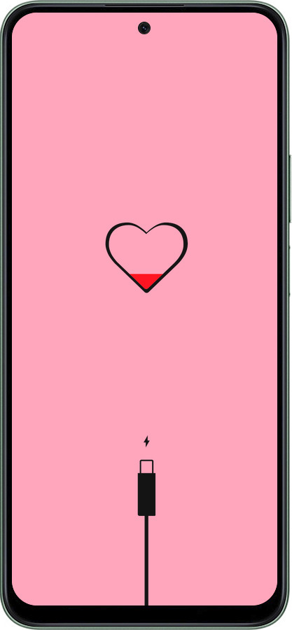 Силиконовый чехол Подзарядка сердца1 для Huawei Honor Play 60 Plus - 4275u-4109 изображение 