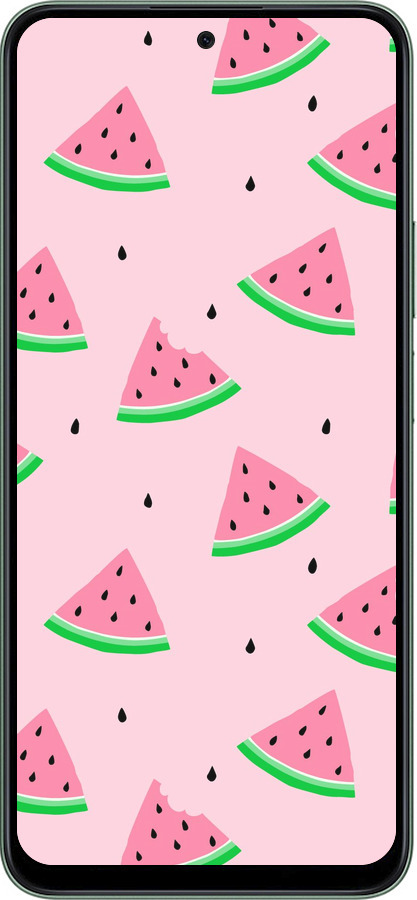 Силиконовый чехол Розовый арбуз для Huawei Honor Play 60 Plus - 4314u-4109 изображение 