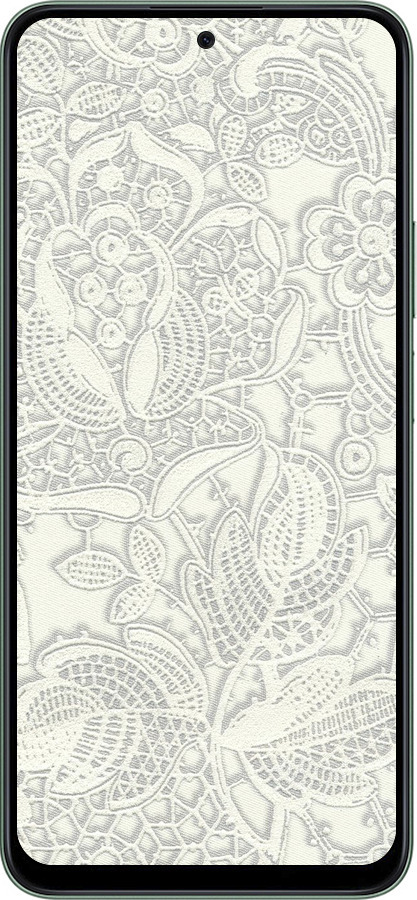 Силиконовый чехол Белое кружево для Huawei Honor X7c - 4383u-3874 изображение 