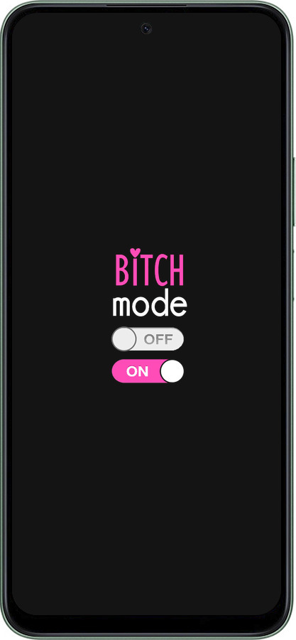Силиконовый чехол Bitch mode для Huawei Honor Play 60 Plus - 4548u-4109 изображение 
