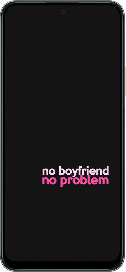 Силиконовый чехол no boyfriend no problem для Huawei Honor Play 60 Plus - 4549u-4109 изображение 