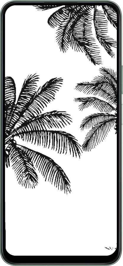 Силиконовый чехол Пальмы1 для Huawei Honor Play 60 Plus - 4634u-4109 изображение 