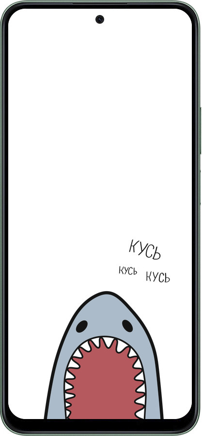 Силиконовый чехол Акула для Huawei Honor Play 60 Plus - 4870u-4109 изображение 