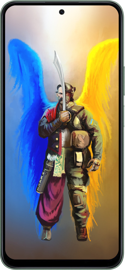 Силиконовый чехол Воин-Ангел для Huawei Honor X7c - 5317u-3874 изображение 