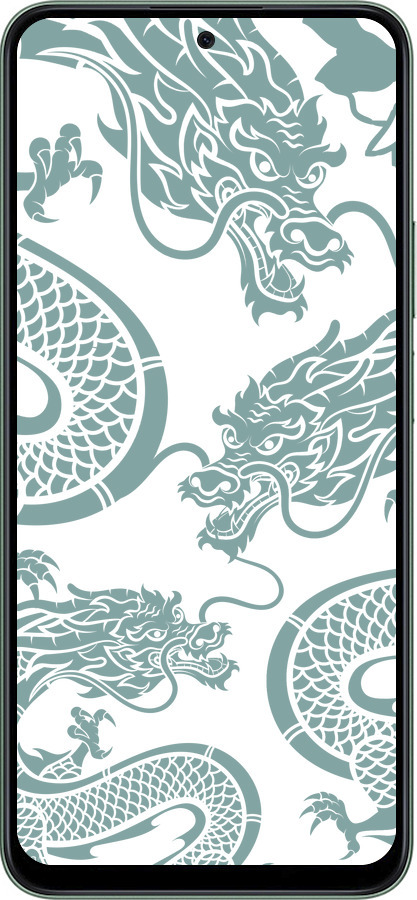Силиконовый чехол Дракон для Huawei Honor Play 60 Plus - 5476u-4109 изображение 