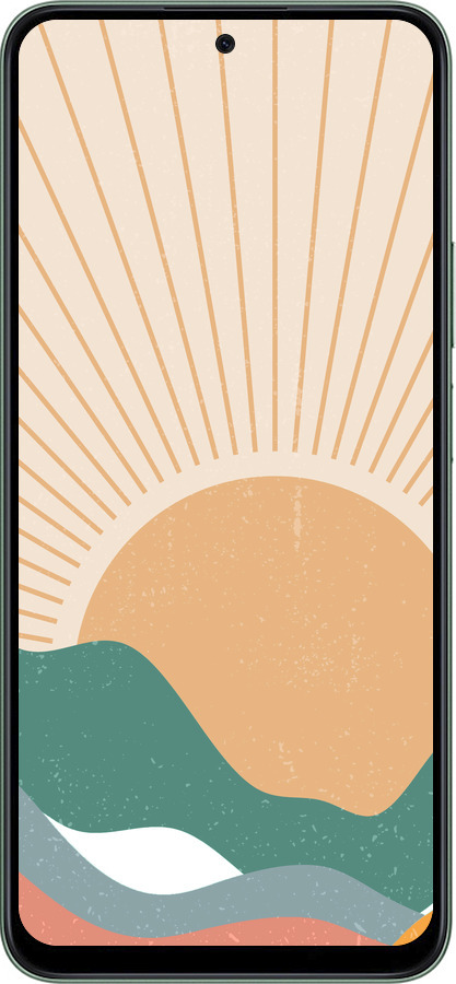 Силиконовый чехол Горы и солнце v2 для Huawei Honor X7c - 5488u-3874 изображение 