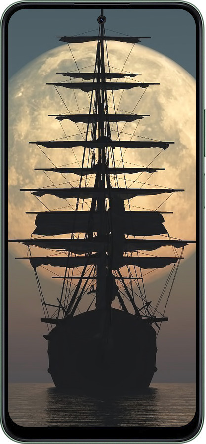 Силиконовый чехол Корабль для Huawei Honor X7c - 5998u-3874 изображение 