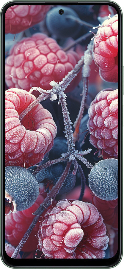 Силіконовий чехол Морозні ягоди для Huawei Honor Play 60 Plus - 6033u-4109 изображение 