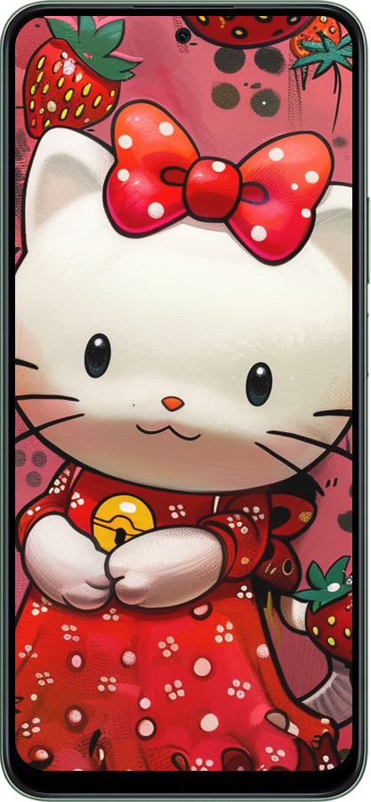 Силиконовый чехол hello kitty1 для Huawei Honor Play 60 Plus - 6036u-4109 изображение 