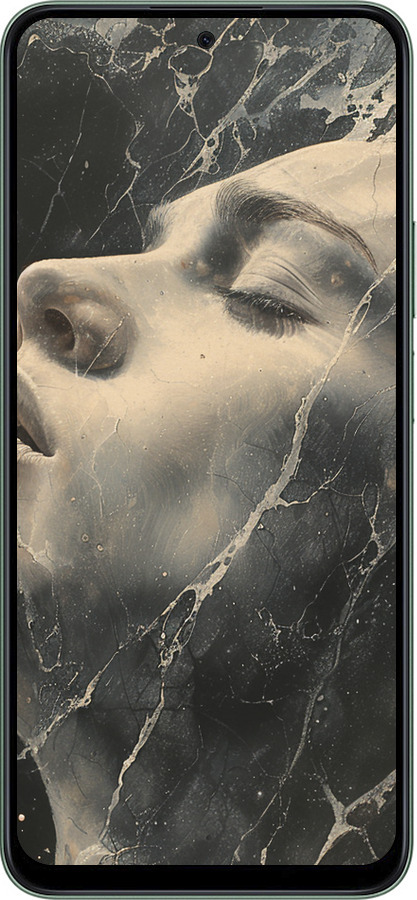 Силиконовый чехол Мраморная женщина для Huawei Honor X7c - 6040u-3874 изображение 