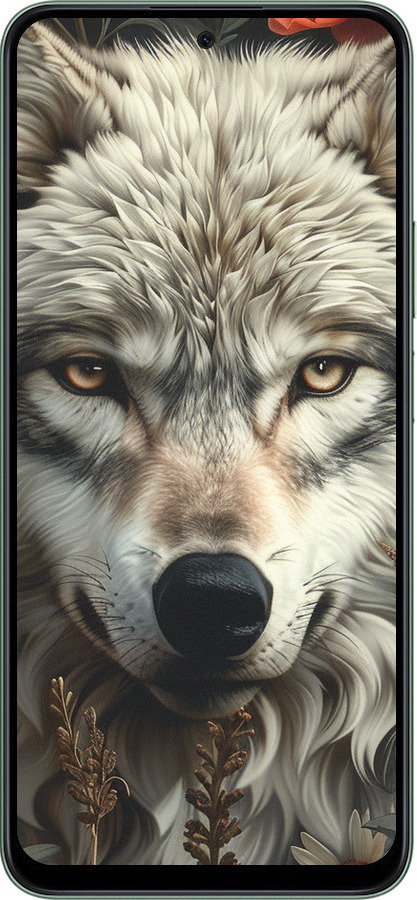 Силиконовый чехол Волчий взгляд для Huawei Honor X7c - 6066u-3874 изображение 