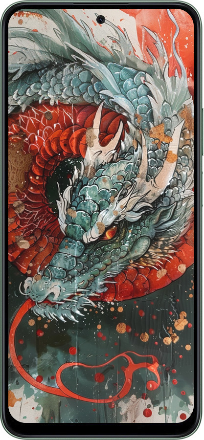 Силиконовый чехол Стихия огня для Huawei Honor Play 60 Plus - 6101u-4109 изображение 