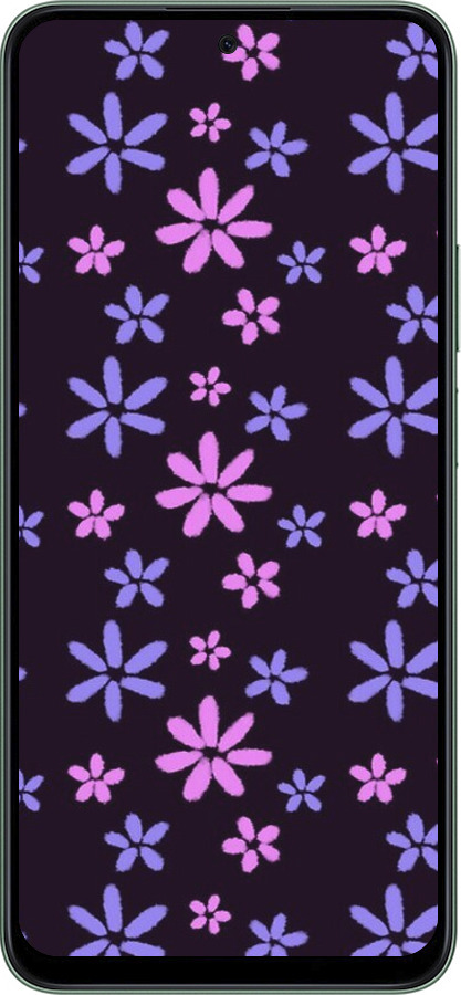 Силіконовий чехол з квітами для Huawei Honor X7c - 6258u-3874 изображение 