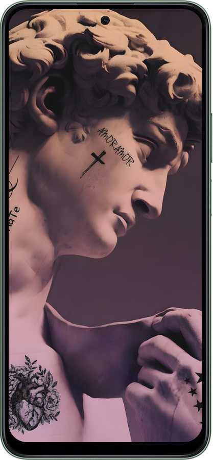 Силіконовий чехол Давид для Huawei Honor X7c - 6302u-3874 изображение 