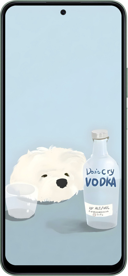 Силиконовый чехол Пес водка для Huawei Honor X7c - 6368u-3874 изображение 