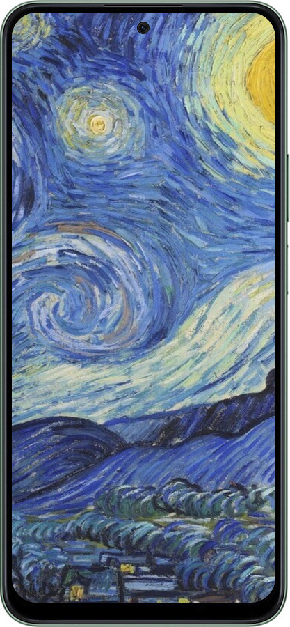 Силіконовий чехол «Зоряна ніч» Вінсента Ван Гога для Huawei Honor X7c - 6433u-3874 изображение 