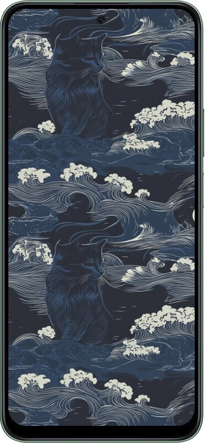 Силиконовый чехол Морская тематика в стиле арт-деко для Huawei Honor Play 60 Plus - 6520u-4109 изображение 