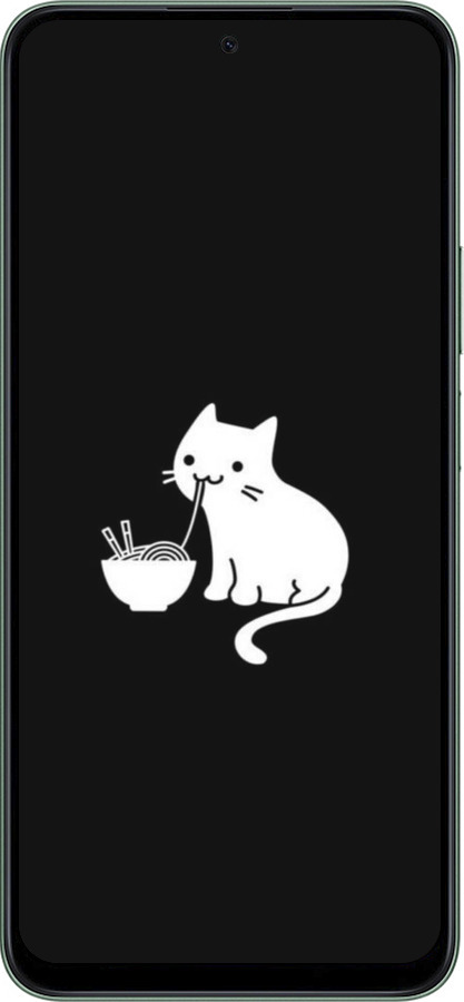 Силіконовий чехол Милий кіт на чорному фоні для Huawei Honor X7c - 6528u-3874 изображение 