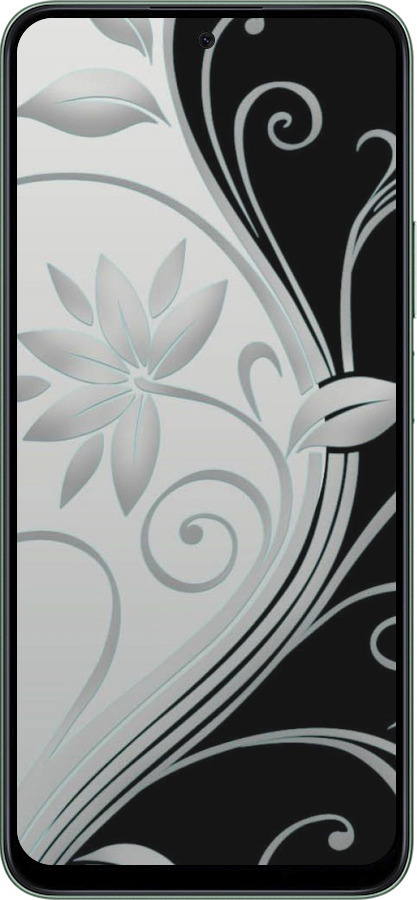 Силиконовый чехол Цветы на чёрно-белом фоне для Huawei Honor Play 60 Plus - 840u-4109 изображение 