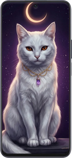 Силіконовий чехол Mystic White Cat Gothic Dark Purple Gold для Huawei Honor X8a - 6805u-2963 изображение 