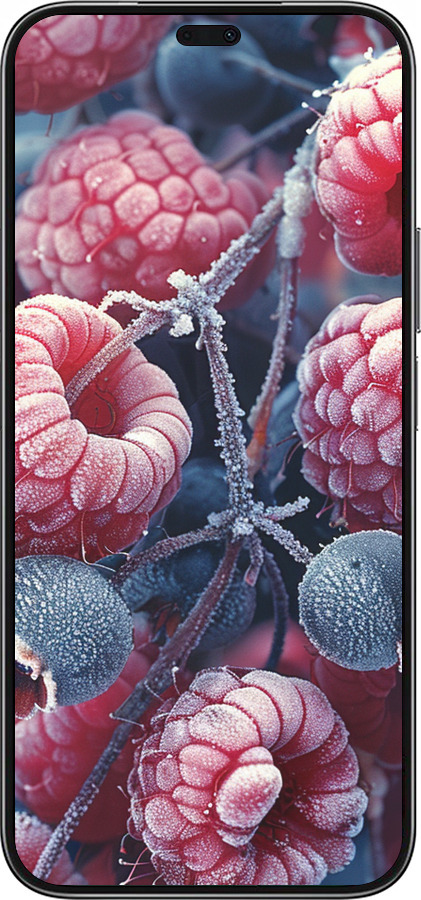 Силіконовий чехол Морозні ягоди для Huawei Honor X8b - 6033u-3614 изображение 