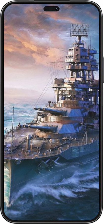 Силиконовый чехол Военный корабль, world of tanks, wargaming для Huawei Honor X8b - 6461u-3614 изображение 