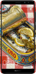 3D пластиковый матовый чехол Vintage Sardine Tin Phone для Huawei Mate 10 Lite - 6772m-1240 изображение 